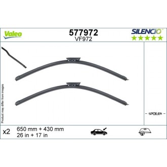 Stěrače Citroen C4 Cactus (E3) 02.2014-> Valeo Silencio 600/430 mm Stěrače Citroen C4 Cactus (E3) 02.2014-> Valeo Silencio 600/430 mm
